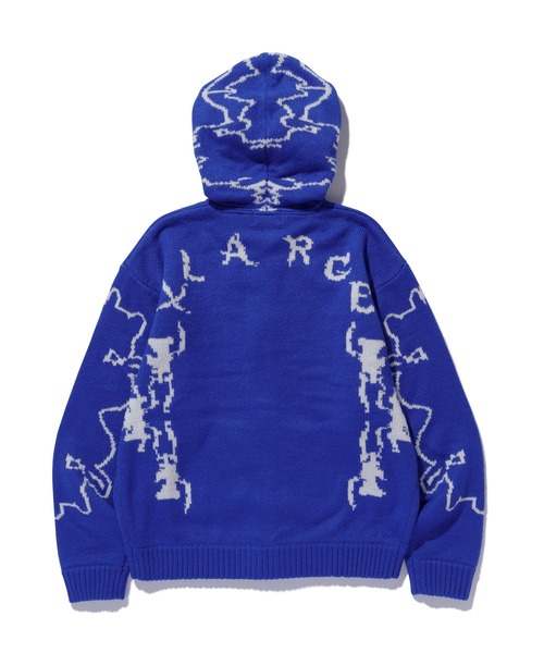 XLARGE（エクストラ ラージ） セーター ニット JACQUARD FUZZY ZIP UP