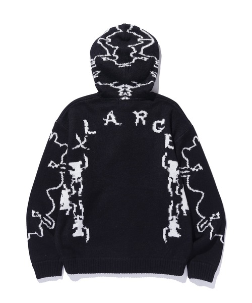 XLARGE（エクストラ ラージ） セーター ニット JACQUARD FUZZY ZIP UP