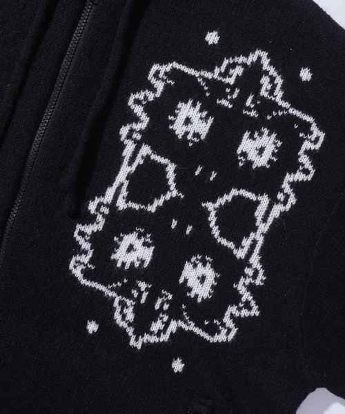 XLARGE（エクストラ ラージ） セーター ニット JACQUARD FUZZY ZIP UP