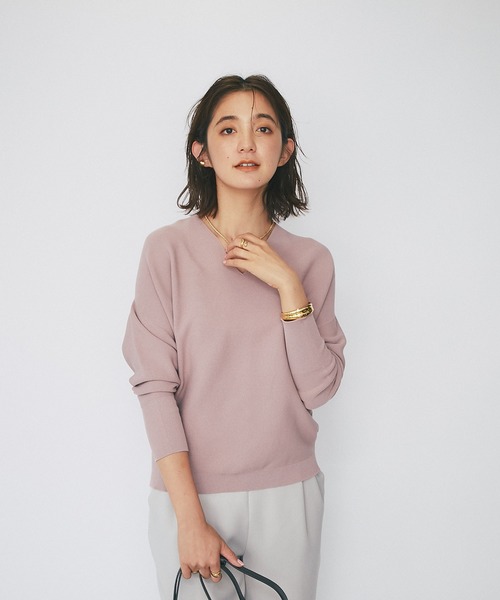 「RIVE DROITE」 長袖ニット FREE ピンク レディース_画像4