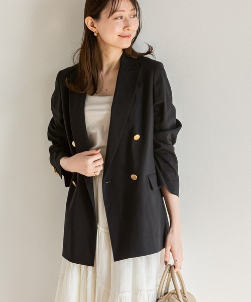 NOBLE（ノーブル） テーラードジャケット 36 ベージュ レディース