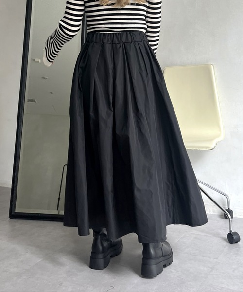 「prose verse」 ロングスカート フリ- ブラック レディース_画像8