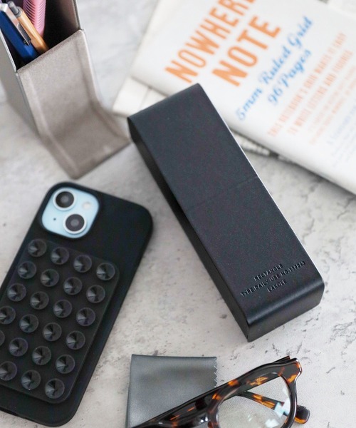 LAKOLE（ラコレ） 伊達メガネ メガネ 眼鏡 PUスタンドメガネケース