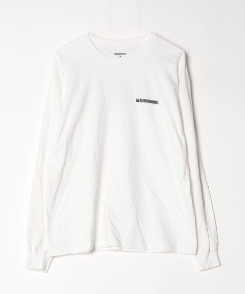 NEIGHBORHOOD（ネイバーフッド） ワンポイント長袖Tシャツ - ホワイト