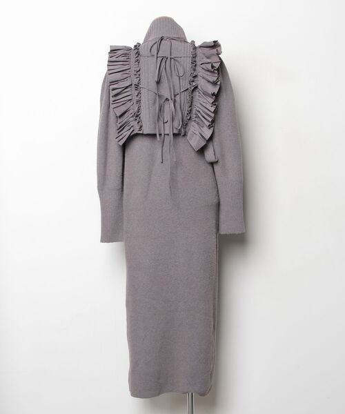 SNIDEL（スナイデル） ニットワンピース FREE グレー レディース