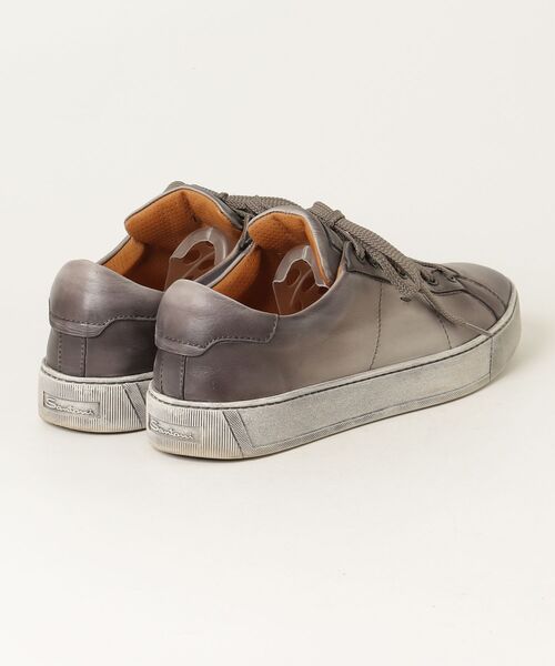 「Santoni」 ローカットスニーカー 7.5 グレー メンズ_画像2