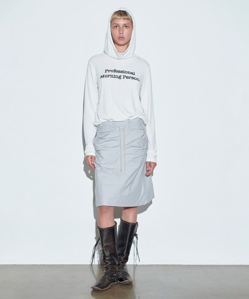 「SCULPTOR」 スカート MEDIUM グレー レディース_画像2