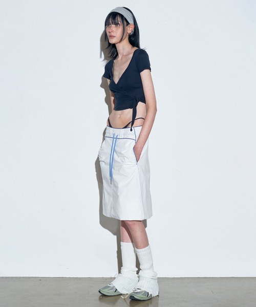 「SCULPTOR」 スカート MEDIUM グレー レディース_画像3