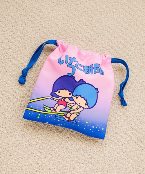 Me%（ミィパーセント） ポーチ 「いちご新聞」巾着ポーチ 602823