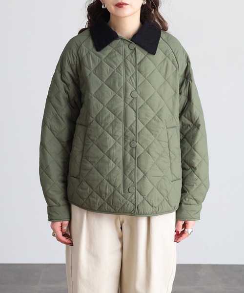 RME. ブルゾン アウター コーデュロイ襟キルティングジャケット