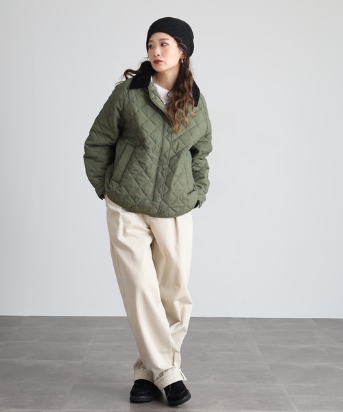 RME. ブルゾン アウター コーデュロイ襟キルティングジャケット
