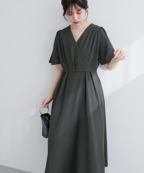 「natural couture」 半袖ワンピース FREE ブラック レディース_画像2