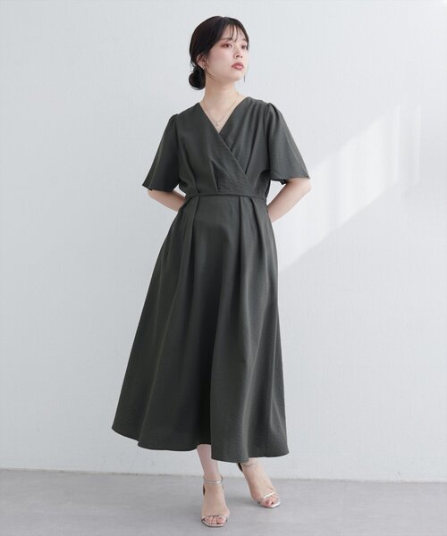 「natural couture」 半袖ワンピース FREE ブラック レディース_画像5