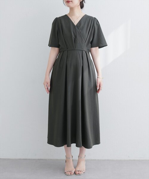 「natural couture」 半袖ワンピース FREE ブラック レディース_画像6