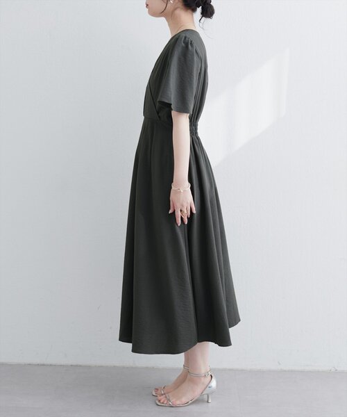 「natural couture」 半袖ワンピース FREE ブラック レディース_画像7