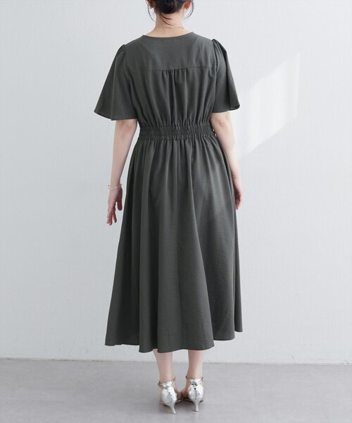 「natural couture」 半袖ワンピース FREE ブラック レディース_画像8