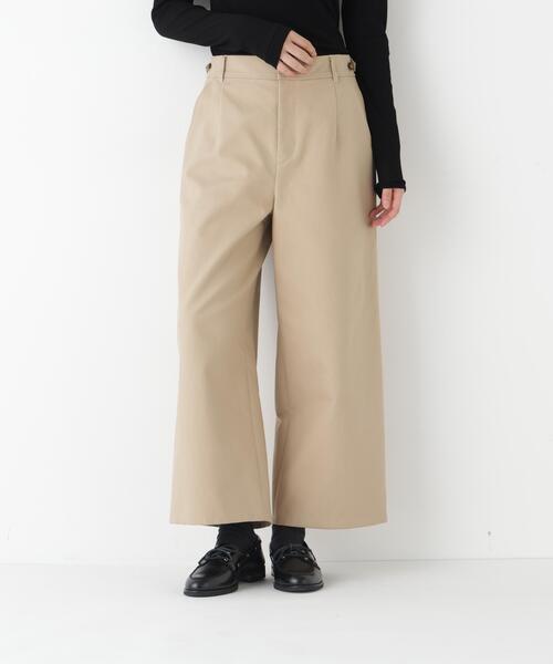 パンツ 「ウォッシャブル」チノガウチョ レディース_7