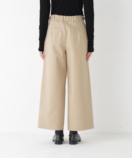 パンツ 「ウォッシャブル」チノガウチョ レディース_13