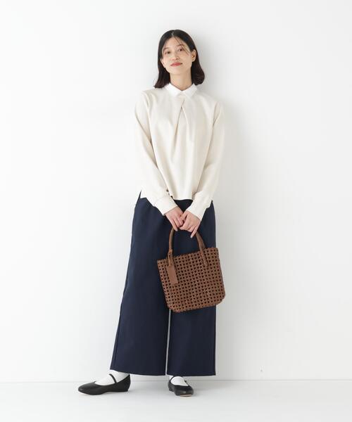 パンツ 「ウォッシャブル」チノガウチョ レディース_20