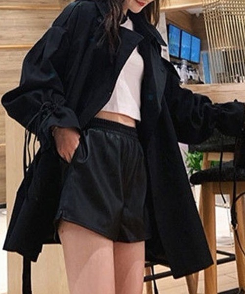 「FREE STYLISTS」 トレンチコート M ベージュ レディース_画像3