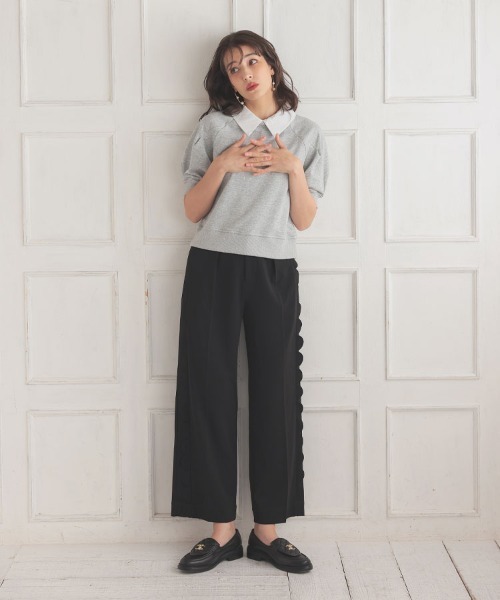 「DONOBAN」 スウェットカットソー F ピンク レディース_画像3