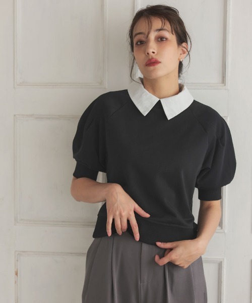 「DONOBAN」 スウェットカットソー F ピンク レディース_画像5