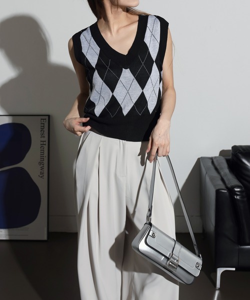 「FOLLOWIN」 ショルダーバッグ ONE SIZE ブラック レディース_画像5