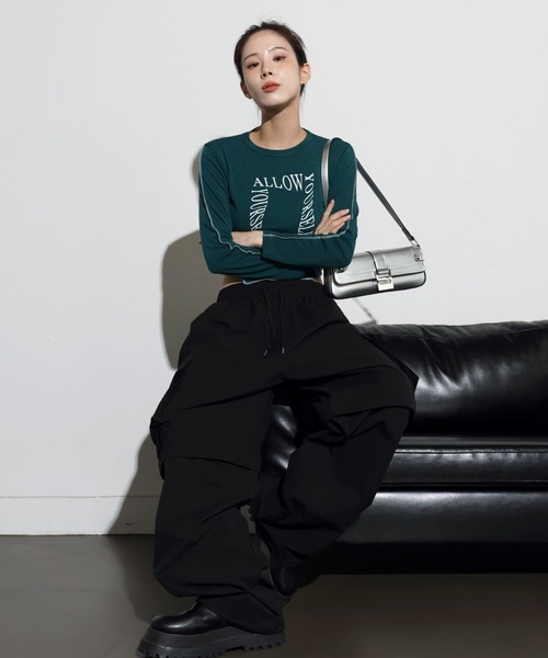 「FOLLOWIN」 ショルダーバッグ ONE SIZE ブラック レディース_画像8