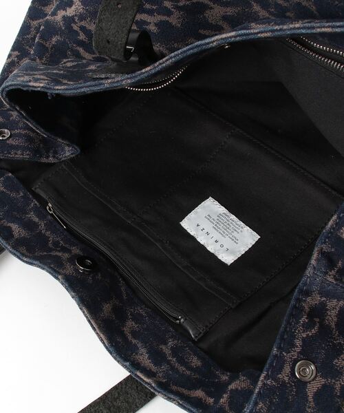 「LORINZA」 トートバッグ - ネイビー メンズ_画像4