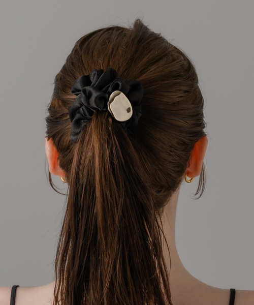 「muku」 シュシュ FREE ブラック レディース_画像9