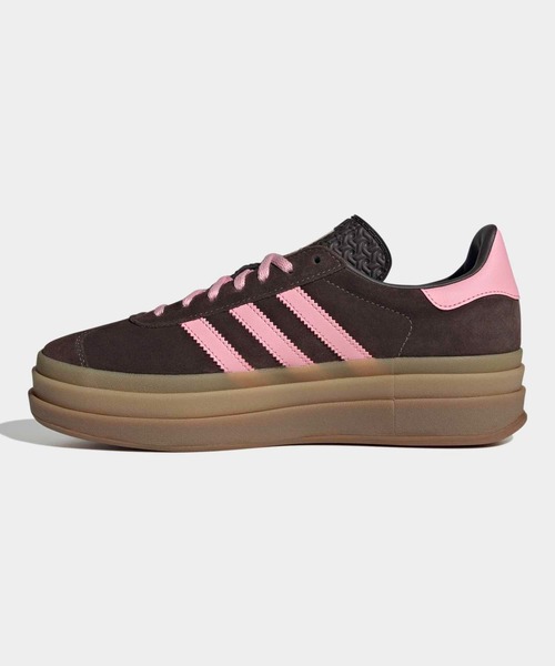 adidas スニーカー ピンク（レディーススニーカー）（色：ブラウン系