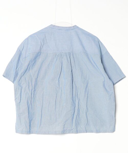 「Sunny clouds」 半袖シャツ L ブルー レディース_画像2