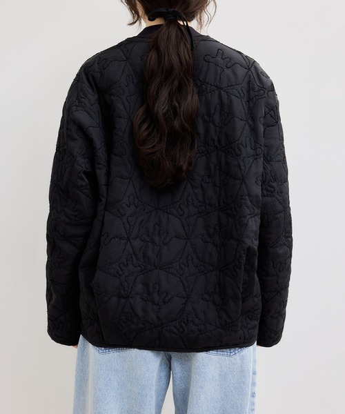 ADAM ET ROPE'【WEB限定】モールヤーンキルティングジップブルゾン ADAM ET ROPÉ FEMME(アダム エ ロペ ファム) / 【WEB限定】モール
