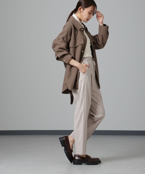 「NANO universe」 イージーパンツ X-SMALL ベージュ レディース_画像5