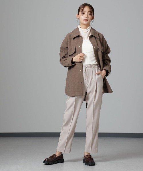 「NANO universe」 イージーパンツ X-SMALL ベージュ レディース_画像8