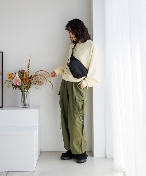 「niko and...」 カーゴパンツ FREE チャコール レディース_画像7