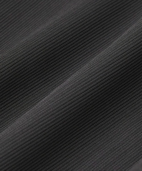 ブルゾン アウター 「新作」COLD DRY PLEATS ハリントンブルゾン　｜防シワ/接触冷感/イージーケア/通気性/春服/ムレ防止/ダブルジップの画像