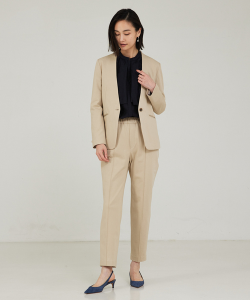 「qualite」 スラックス 36 ベージュ レディース_画像4