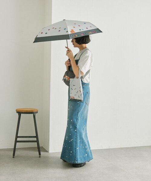日傘 折りたたみ傘 「KEN NAKAYAMA×ear」コラボ晴雨兼用傘 レディースの画像