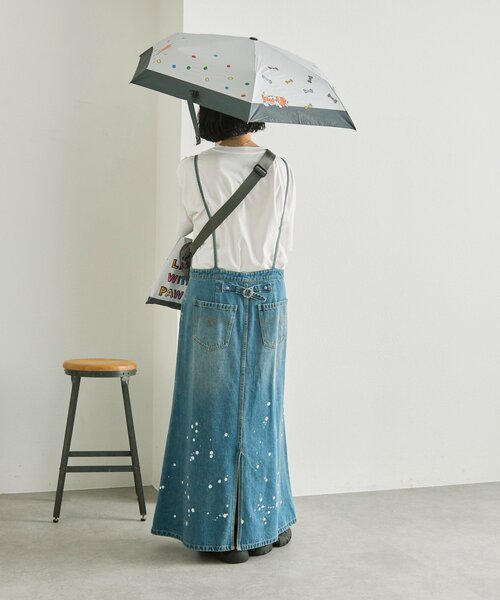 日傘 折りたたみ傘 「KEN NAKAYAMA×ear」コラボ晴雨兼用傘 レディースの画像
