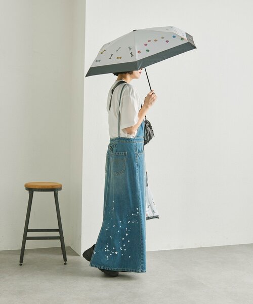 日傘 折りたたみ傘 「KEN NAKAYAMA×ear」コラボ晴雨兼用傘 レディースの画像