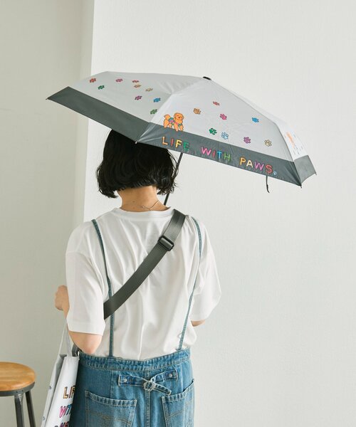 日傘 折りたたみ傘 「KEN NAKAYAMA×ear」コラボ晴雨兼用傘 レディースの画像