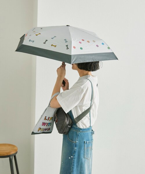 日傘 折りたたみ傘 「KEN NAKAYAMA×ear」コラボ晴雨兼用傘 レディースの画像