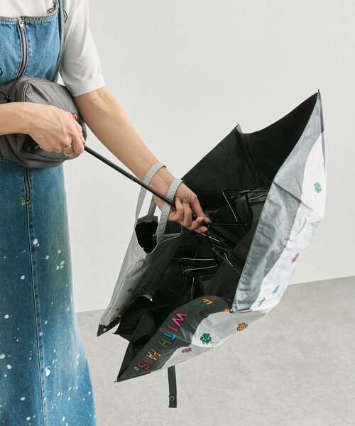 日傘 折りたたみ傘 「KEN NAKAYAMA×ear」コラボ晴雨兼用傘 レディースの画像