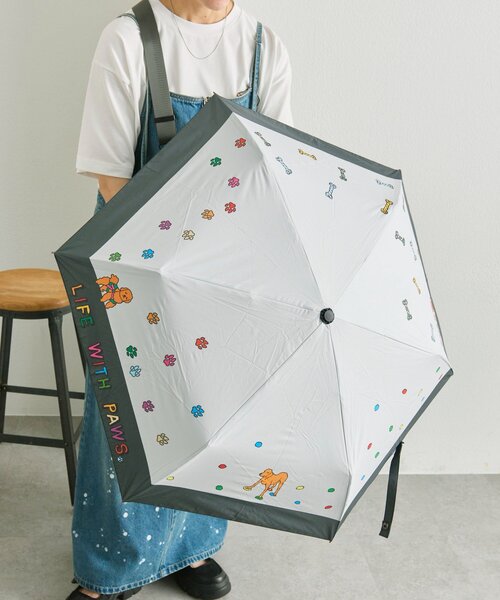 日傘 折りたたみ傘 「KEN NAKAYAMA×ear」コラボ晴雨兼用傘 レディースの画像