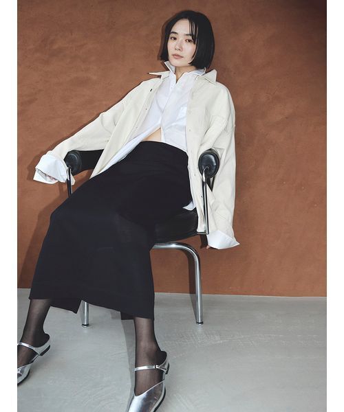 MIESROHE（ミースロエ） 長袖シャツ F ホワイト レディース : ZOZOTOWN