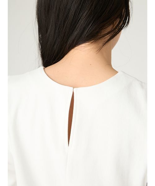 tシャツ シアーペプラムカットトップス／ウォッシャブル レディースの画像