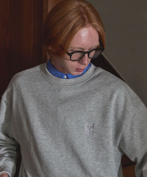 「LURAKU」 スウェットカットソー MEDIUM グレー メンズ_画像6
