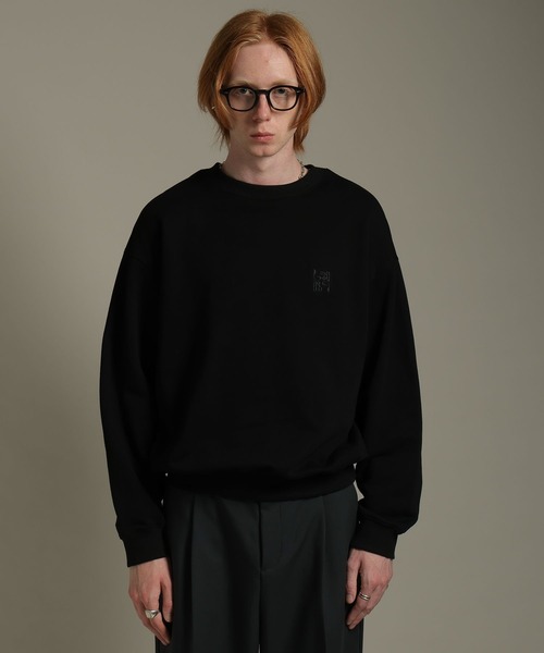 「LURAKU」 スウェットカットソー MEDIUM グレー メンズ_画像9