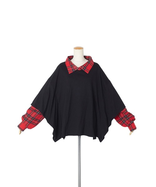 「ankoROCK」 長袖Tシャツ ONE SIZE レッド メンズ_画像6